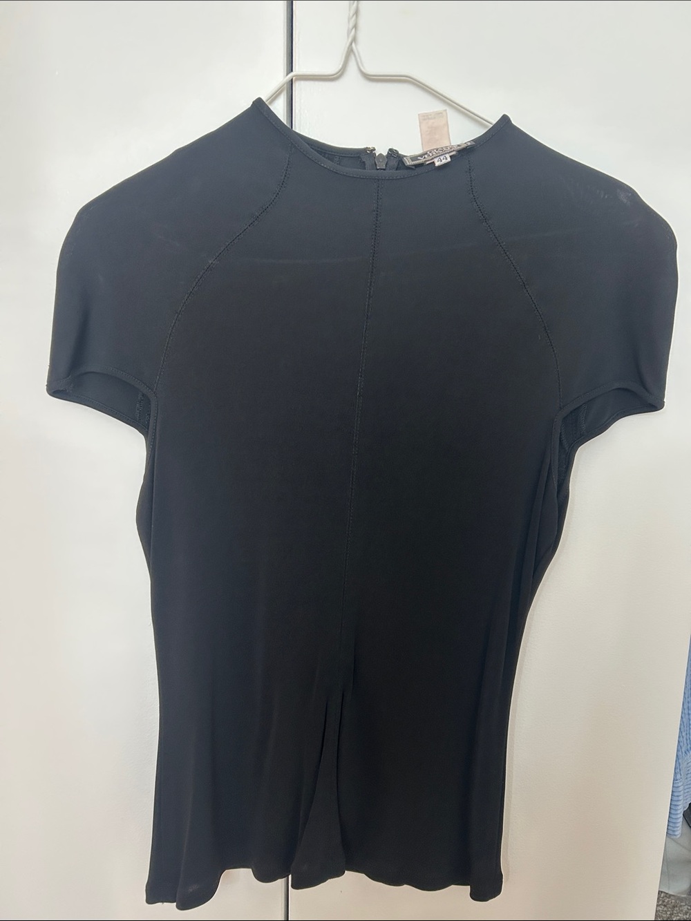 Vintage Versace Black Short-Sleeve Crewneck Top